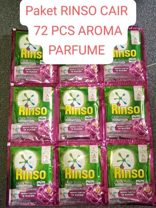 Varian Rinso Detergen Cair RINSO Isi 72 pcs Varian parfume | Lazada Indonesia