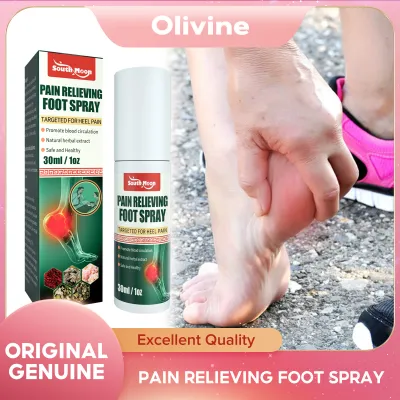 South Moon Heel Pain Spray Rapid Relief Feet Calcaneal Bone Tendonitis Fasciitis Achilles Counterpain Relief Heel Spur Treatment Relieve Foot Fatigue Toe Bunion Ankle Sprain Treat Achilles Tendonitis Fasciitis Herbal Bone Spurs Spray