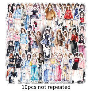 ชุดเฉพาะบุคคล50ชิ้นสติกเกอร์แนวโน้มแฟชั่นสุดสร้างสรรค์กระเป๋าเดินทางหมวกกันน็อคตั้งโต๊ะกันน้ำแบบ DIY ส่วนบุคคลสติ๊กเกอร์ตกแต่งไร้รอย