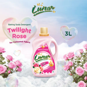LUNAR 2X Concentrated Baking Soda Liquid Detergent Twilight Rose 3L