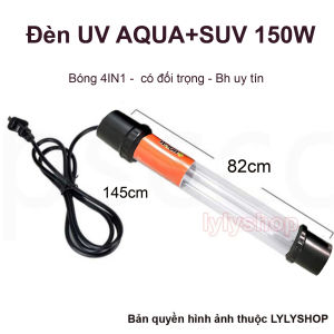 Đèn UV 100W AQUA SUV tự chìm diệt khuẩn rêu tảo hồ cá koi trong 7 ngày cao cấp.