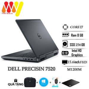 Laptop Dell Precision 7520 máy trạm cấu hình cao Core i7 Ram 8gb ổ cứng SSD 256gb cạc VGA M1200M màn 15.6 FHD/IPS máy tính xách tay giá tốt