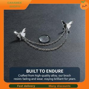❣️❣️❣️ Butterfly Chain Tassel Brooch Punk Design Pin for Men Women Hip Hop Denim Jacket Accessories Edgy Style Gifts