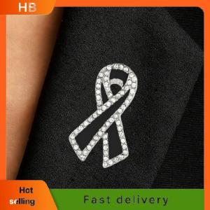HB 1 3 5Pcs Black Rhinestones Ribbon Brooch Funerals Memorial Pin For Woman Men Suit Dress Shirt Accessories Mourning Badge
