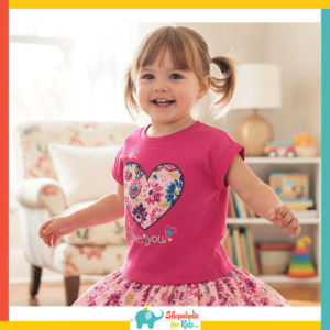 Childrens Place Embellished Graphic Active Tee - Beetroot 3T s4kph tee top shirt tshirt t-shirt toddler girl