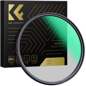 K&F Concept CPL Filter Nano-X Series German Optical Glass Green Coating Scratch Resistant