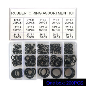 150PCS/200PCS/225PCS/set 15 sizes oring rubber set Washer Seals Watertightness Assortment Different Size rubber o ring