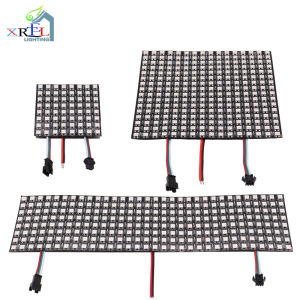 Ws2812b RGB kỹ thuật số LED linh hoạt cá nhân địa chỉ đèn dạng tấm WS2812 8x8 16x16 8x32 mô-đun ma trận Màn hình DC5V