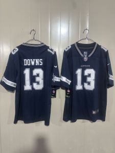 Còn hàng mẫu mới 2026 Dallas Cowboys tân binh số 13 # Áo bóng đá thêu DOWNS