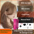 KOREA Original Hair Dye Cream Fashion Color Natural Milk Tea Brown/Black/Coral Color hair color permanent Hair Color 30ml Hair Colour Cream Natural Hair Color Cream Natural Hair Color Cream Kit. 