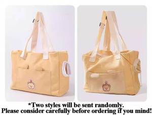 Teekland Pet Canvas Breathable Pet Carrier Bag Portable Cat Dog Shoulder Bag for Safe Travel Adjustable Shoulder Strap Machine Washable with Leash Buckle