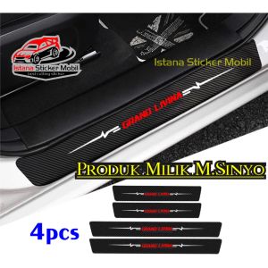 stiker mobil livina karbon 3d sticker pengaman pintu samping mobil nissan grand livina 4pcs
