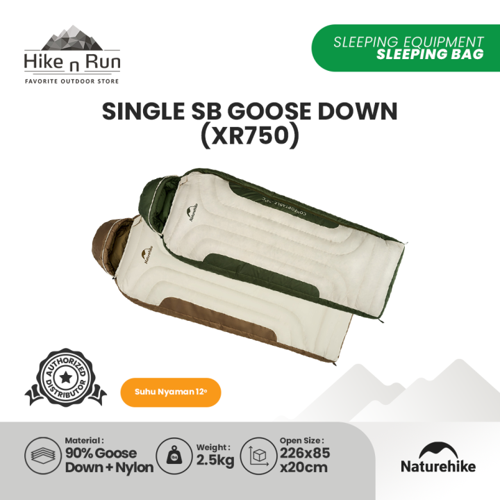 Sleeping Bag Naturehike CNH22SD007 XR750/XR1500 single SB goose - Main Image