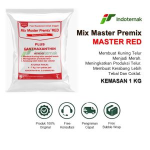 MIX MASTER RED - Pemerah Kuning Telur Pencerah Warna Kuning Telur Pada Unggas