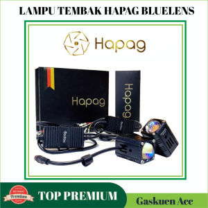 Lampu Tembak D2 Laser HAPAG X1 Bluelens Monster Motor Mobil LED
