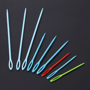Plastic Sewing Needles Set of 9 Handmade Needlework Craft Big Eye for Home Bedroom Dormitory DIY Funny Craft
