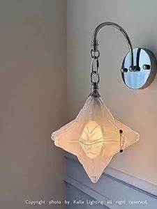 SXH Digya French-style bedroom bedside star wall lamp living room wall entryway hallway corridor ambient lighting glass decorative lamp