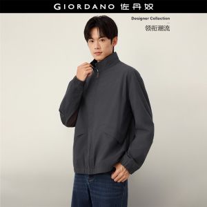 Giordano Men Stand collar cargo jacket Free Shipping 18076803