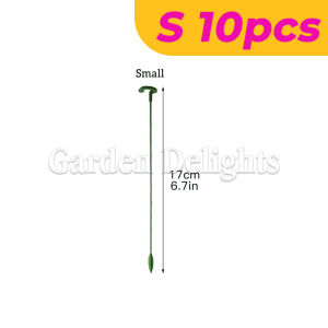 10 PCS Single Stem Plant Support Plant Potting Support Rods Stakes Bonsai Support Stand Garden Support Stake Ring for Phalaenopsis Orchid Flower Roses Amaryllis