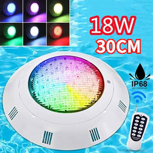 Swimming pool light Underwater Decor Stainless steel Swimming pool light RGB remote control seven color dimming LED18W