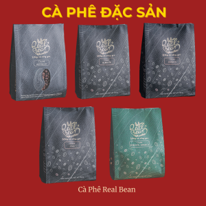 Combo 3 Gói/5 Gói 250g Cà Phê Đặc Sản REAL BEAN COFFEE- Cà phê Rang Xay Cao Cấp - Cà Phê Nguyên Chất Rang Mọc