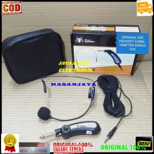 G27 original mic bando tie clip mic HF mic headset lidi kabel 8meter tie clip on bando imam ceramah