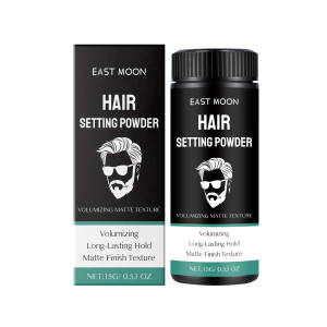 【BUY 1 TAKE 1】EAST MOON Hair Setting Powder 15G Helps Increase Hair Density Creates Fuller Appearance For Straight Curly Hair Lightweight Texture Non Greasy For Everyday Use Hair Care Root Volumizing Powder