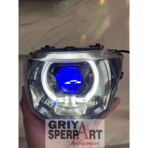 Lampu depan mio J costome biled billed Matrix X1