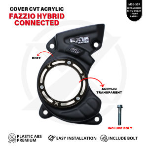 Cover CVT Fazzio Hybrid Akrilik Penutup Cover CVT Variasi Exie Art