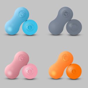 MYTHIS Silicone Peanut Massage Ball Myofascial Release Tool Deep Tissue Massage Trigger Point Massage Ball Small Muscle Relaxer Massage Roller for Back Neck Hip Massage