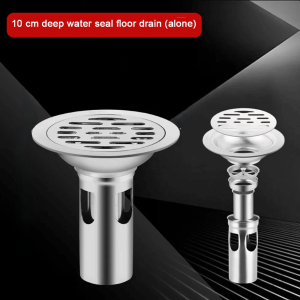 Saluran Air Floor Drain Deep Sealed Stainless Steel 9.8x10.5cm