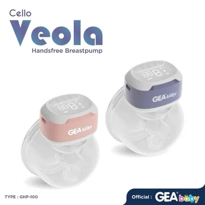 [GARANSI 1TH] GEA BABY Cello Veola Handsfree Breastpump GHP-100 Pompa Asi Elektrik Portable Wearable Pumping Traveling Kerja M