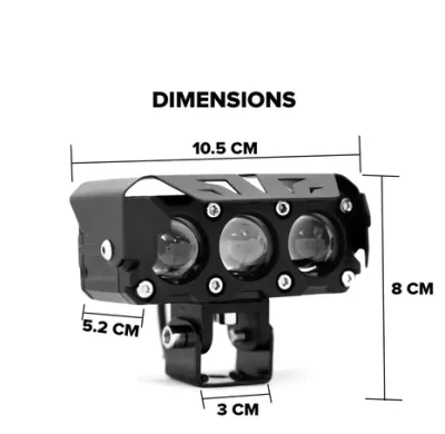 LAMPU TEMBAK LASER GUN SQL 4 MATA LED 12 VOLT-24 VOLT MOBIL TRUCK AVANZA TRONTON FUSO KONTAINER BUS