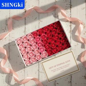 SHNGki 50 cái hộp Xà Phòng Hoa Hồng Lãng Mạn Đám Cưới Valentine Của Ngày Tự Làm Món Quà Trang Trí Nội Thất Đảng Hoa Trang Trí Nội Thất Nguồn Cung Cấp
