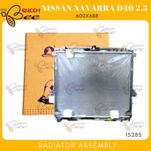 QUEEN BEE 15285 Nissan Navarra D40 2.5 Radiator Assembly M/T 600X688X26mm 1ROW (Polar)