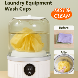 Wireless Charging Portable Mini Washing Machine For Underwear And Socks Small Size Automatic Cleaning Mode Clothes Protection