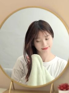 Double layered dry hair cap for women super thick super strong water absorption quick drying student dormitory hair wiping hair washing new type of headscarf shower cap