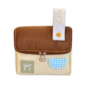NBANLIKE Túi trang điểm nhỏ cho nhà Di động Dung lượng lớn Bộ tổ chức đồ vệ sinh cá nhân Dễ thương Cầm tay Túi đựng mỹ phẩm Du lịch