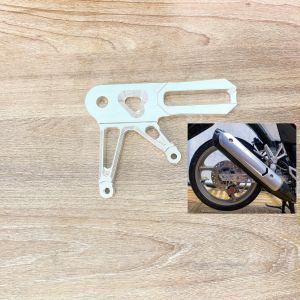 Pát đĩa sau Winner/Sonic đĩa 220mm xài heo 2 Piston đối xứng màu trắng