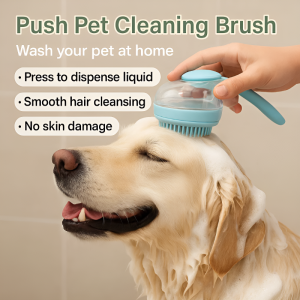 【Wet and Dry】Pet Bathing Spray Dog ​​pet Puppy Bath Brush Combing Device Silicone Bath Massage Brush Dog Bathing Scrubbing Device干湿两用宠物洗澡刷