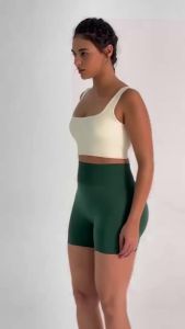 กางเกงกางเกงขาสั้นออกกำลังกายโยคะเอวสูงกางเกงกีฬาสำหรับวิ่งรัดรูป