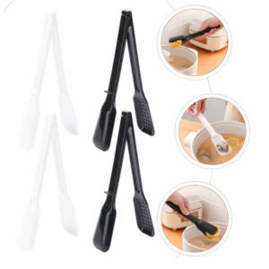 Two-in-One Kitchen Barbecue Food Tongs Buffet Steak Bread Clip Tableware Detachable Spoon Colander Home Cooking Accessories