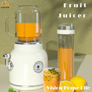 Vision Nordic Electric Fruit Juicer with Portable Cup Multifunctional Fruit Vegetables Blender Cutter Automatic Fruit Extractors Household Bbaby Food Mixer