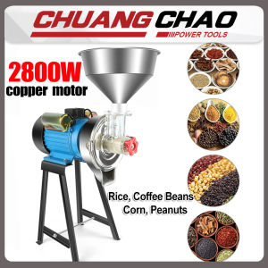 CHUANGCHAO 2800W New Portable Grinder Wet And Dry Grinder Machine Corn Grinder Rice Grinder Coffee Peanut Grinder