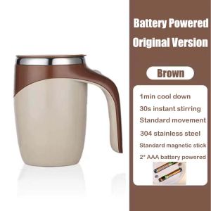 INSTOMMI(Lowest Price) Original 380ml Automatic Stirring Coffee Cup Coffee Cup Portable Vacuum Insulation Coffee Cup Uniform Stirring Office Travel Home Use