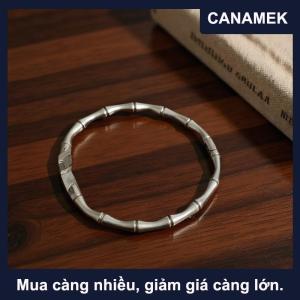 【CANAMEK】 Cổ Điển Chữ Thập Quyến Rũ Vòng Đeo Tay Bạc Cá Tính Vài Vòng Đeo Tay Có Thể Điều Chỉnh Titan Thép Tôn Giáo Vòng Đeo Tay Cho Phụ Nữ