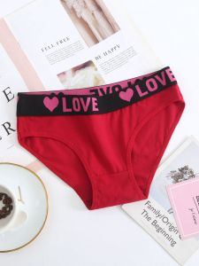 Directly supplied by the manufacturer cross-border womens triangle panties with a sporty mid-rise waistband simple breathable comfortable and featuring a heart-shaped design for girls