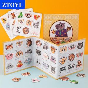 [COD]🔥🔥🔥ZTOYL Cute Cartoon Magnetic Sticker Book For Kids - Reusable Puzzle Book Early Education Advanced Baby Toy Gift For Child Age 2-4 Gift