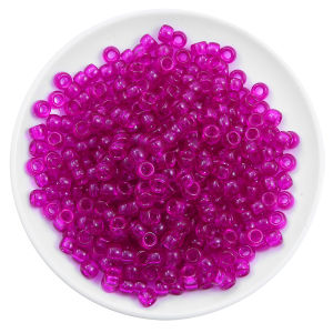 100pcs Round Big Hole Transparent Acrylic Beads Spacer Loose Beads For Jewelry Making DIY Handmade Bracelet Necklace Accessories