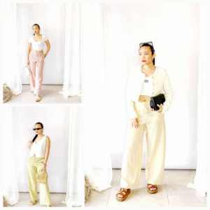 danica Çasual  Plus Size  Textured Knit Pants Trouser   - xs to 2XL - stretchable - multi way to wear - premium quality  - excellent quality  - made of imported fabric  - classy and elegant  - fabric from abroad  - soft and comfortable  - casual clothes -